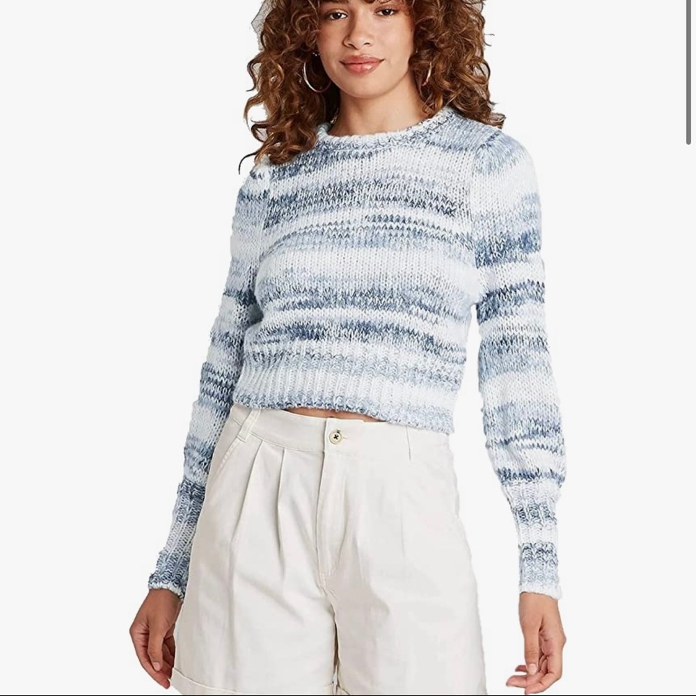 Wild Fable Women's Crewneck Spacedye Pullover Sweater Size Large